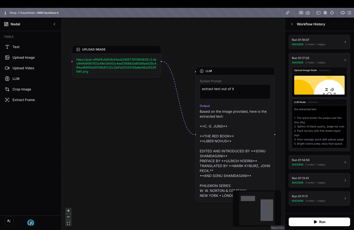 AI Image Analysis workflow